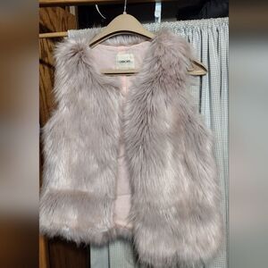 Cherokee faux fur vest